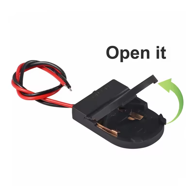 CR2032 3V Coin Cell Battery Holder with On/Off Switch