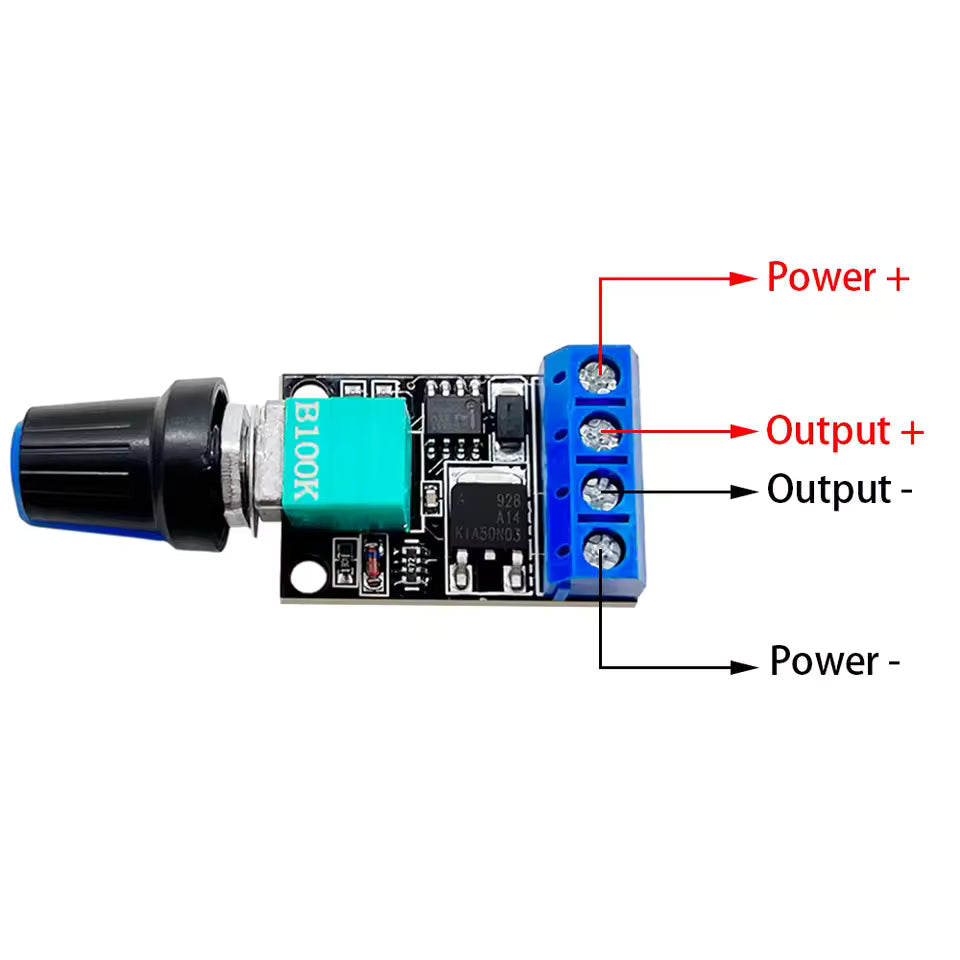 5V–16V 10A PWM DC Motor Speed Controller & LED Dimmer Module