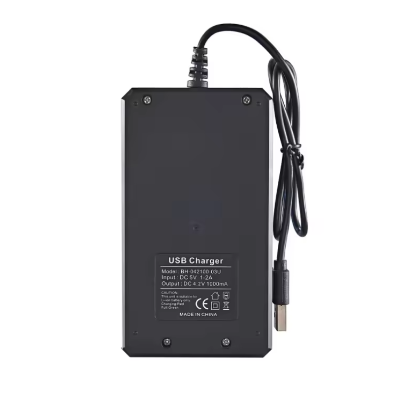 18650 Battery Charger 3-Slot Universal USB Smart Charger