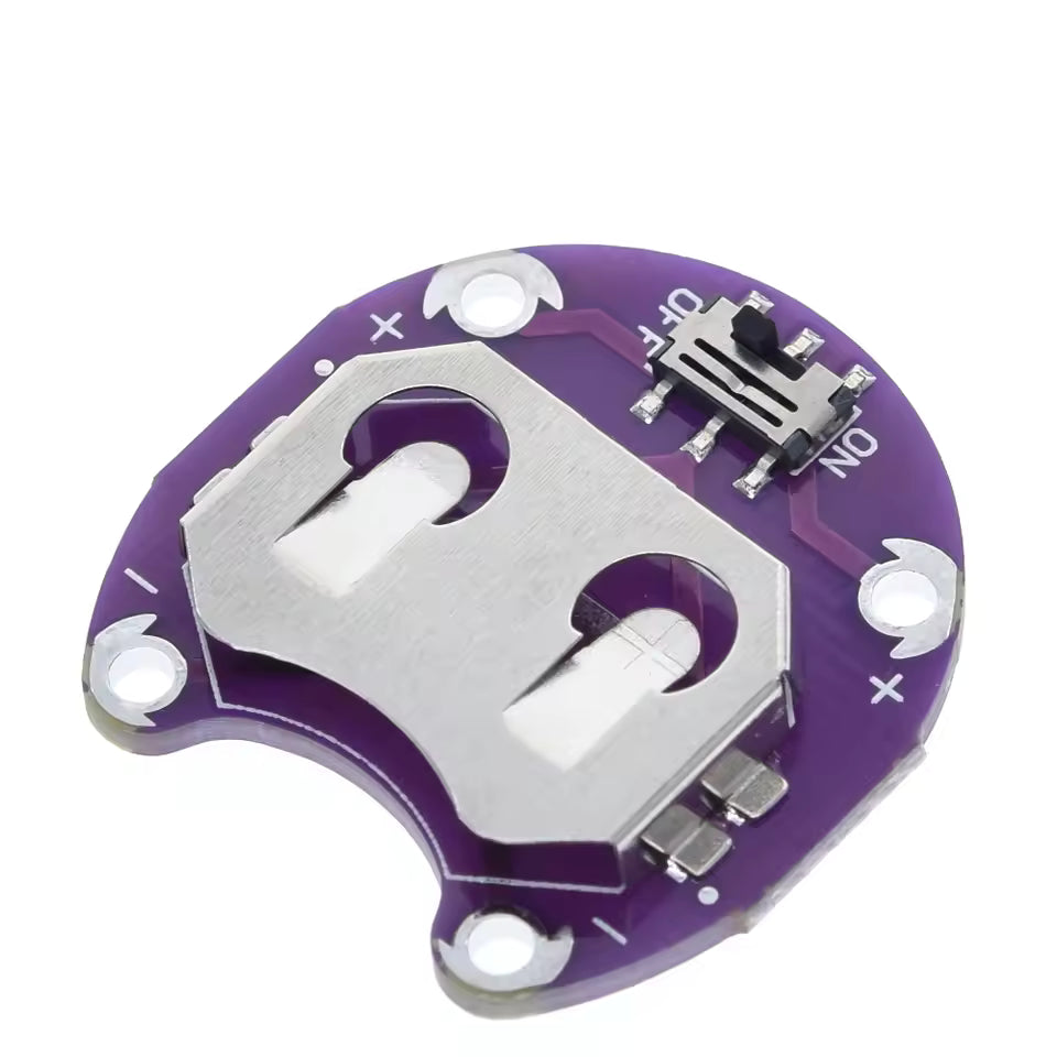 CR2032 3V Coin Cell Lithium Battery Holder for LilyPad