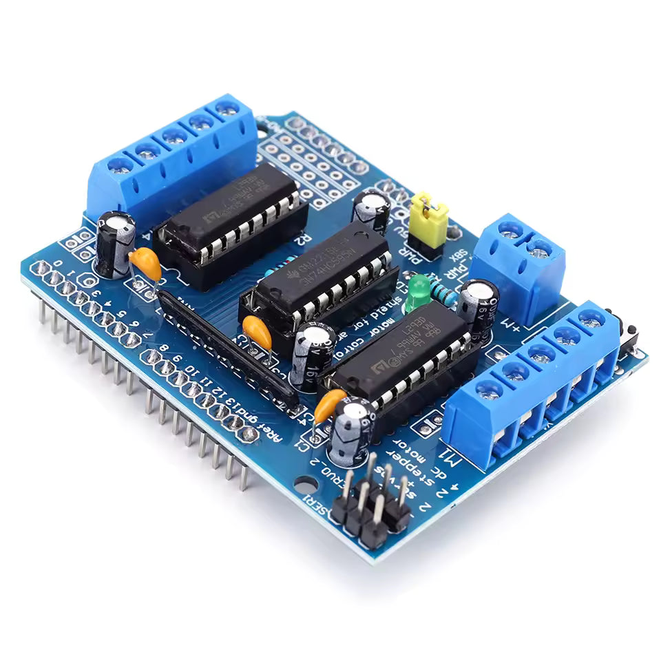 L293D Motor Driver Shield – 4 Channel DC & Stepper Motor Control