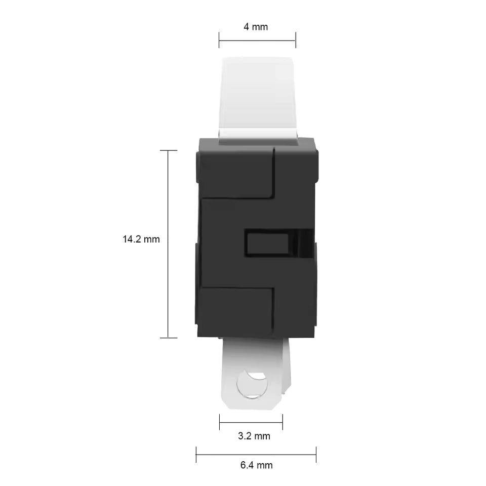 Mini Micro Limit Switch 5A 125/250V AC SPDT Dimensions