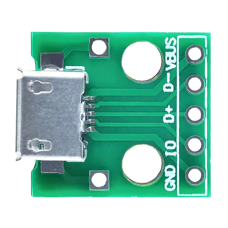 Micro USB Breakout Board 5 Pin