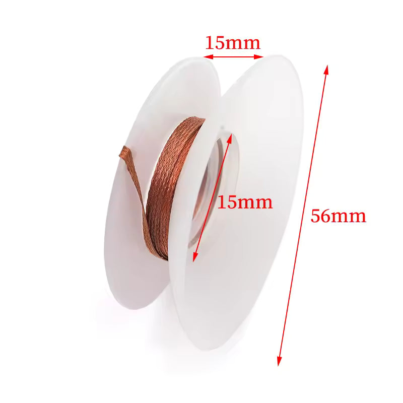 Solder Wick Remover Desoldering Braid 2.0mm 1.5m CP-2015 Dimensions
