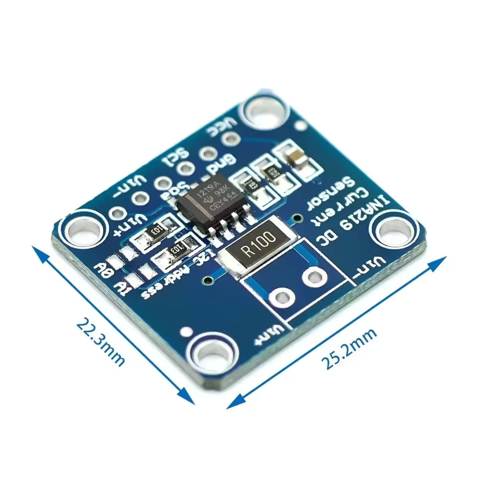INA219 I2C Bi-Directional Current and Power Monitor Sensor Module Dimensions
