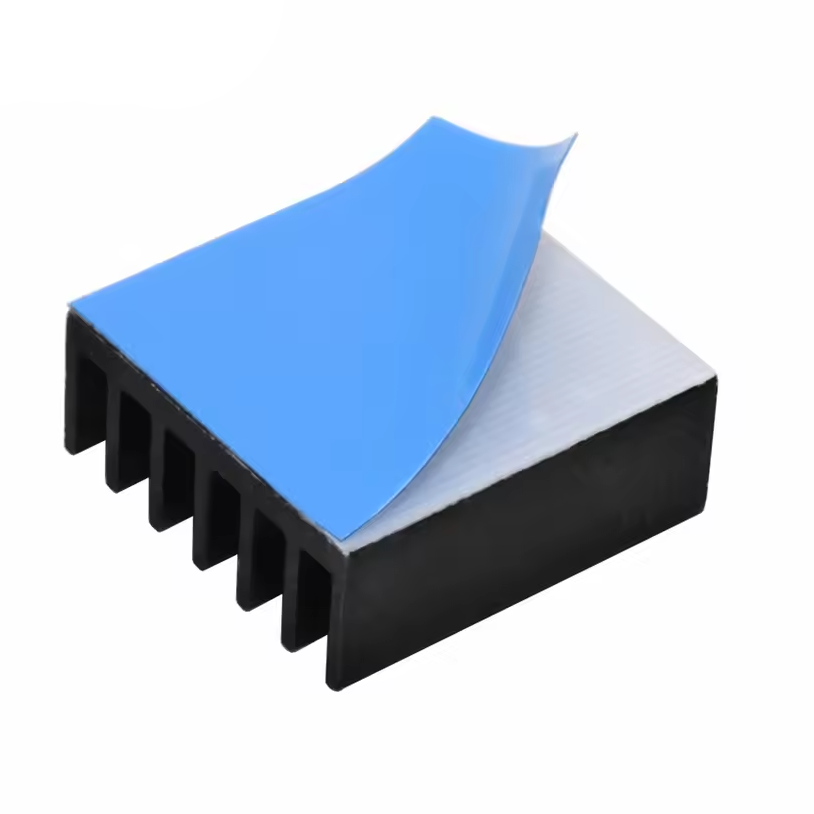 Black Heatsink with Self Adhesive - 14x14x6mm