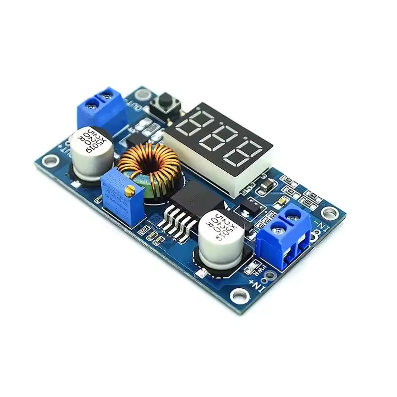 XL4015 5A Adjustable DC-DC Buck Converter Module with Voltmeter