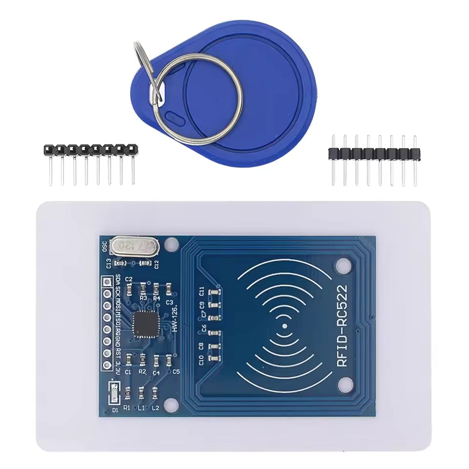 RC522 NFC RFID 13.56MHz Card Reader/Writer Module Kit with Card and Key Fob