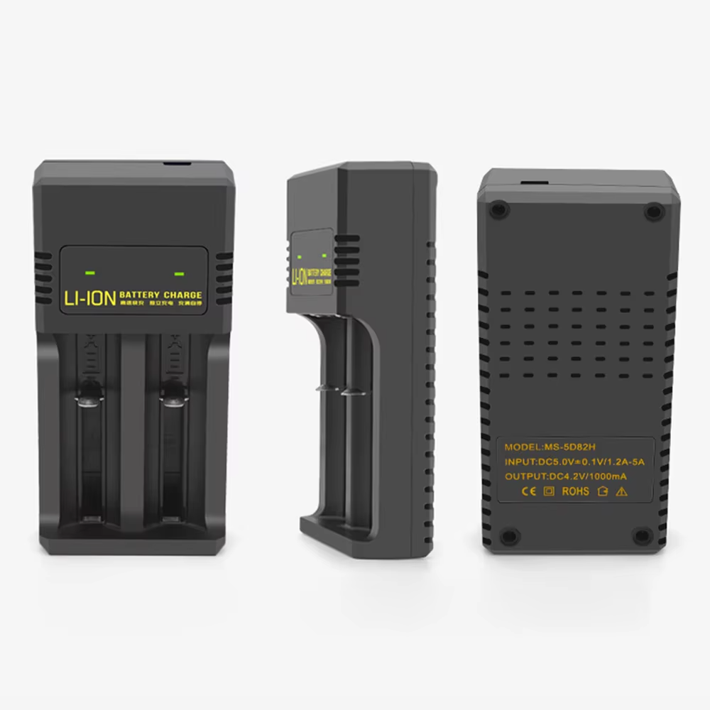 18650 Battery Charger 2-Slot Universal USB Smart Charger
