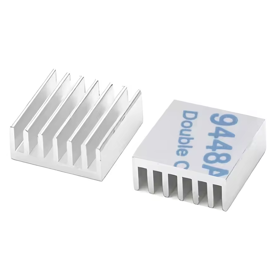 Silver Heatsink with Self Adhesive - 14x14x6mm