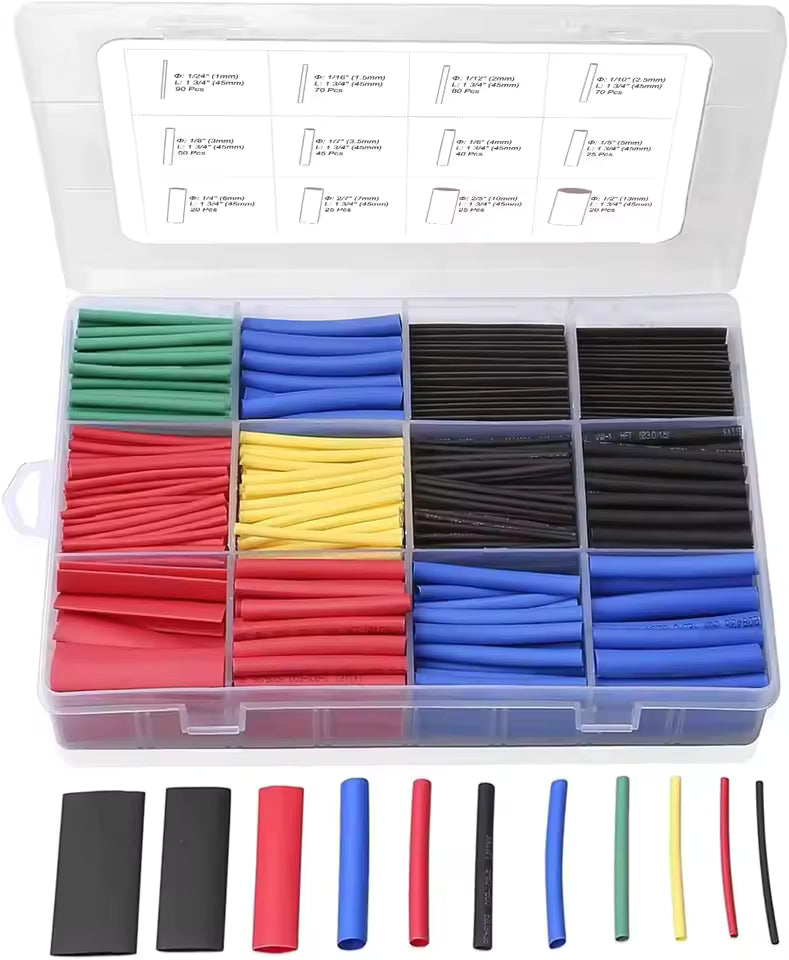 560 PCS Heat Shrink Coloured Pack