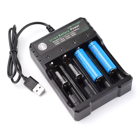 18650 Battery Charger 4-Slot Universal USB Smart Charger
