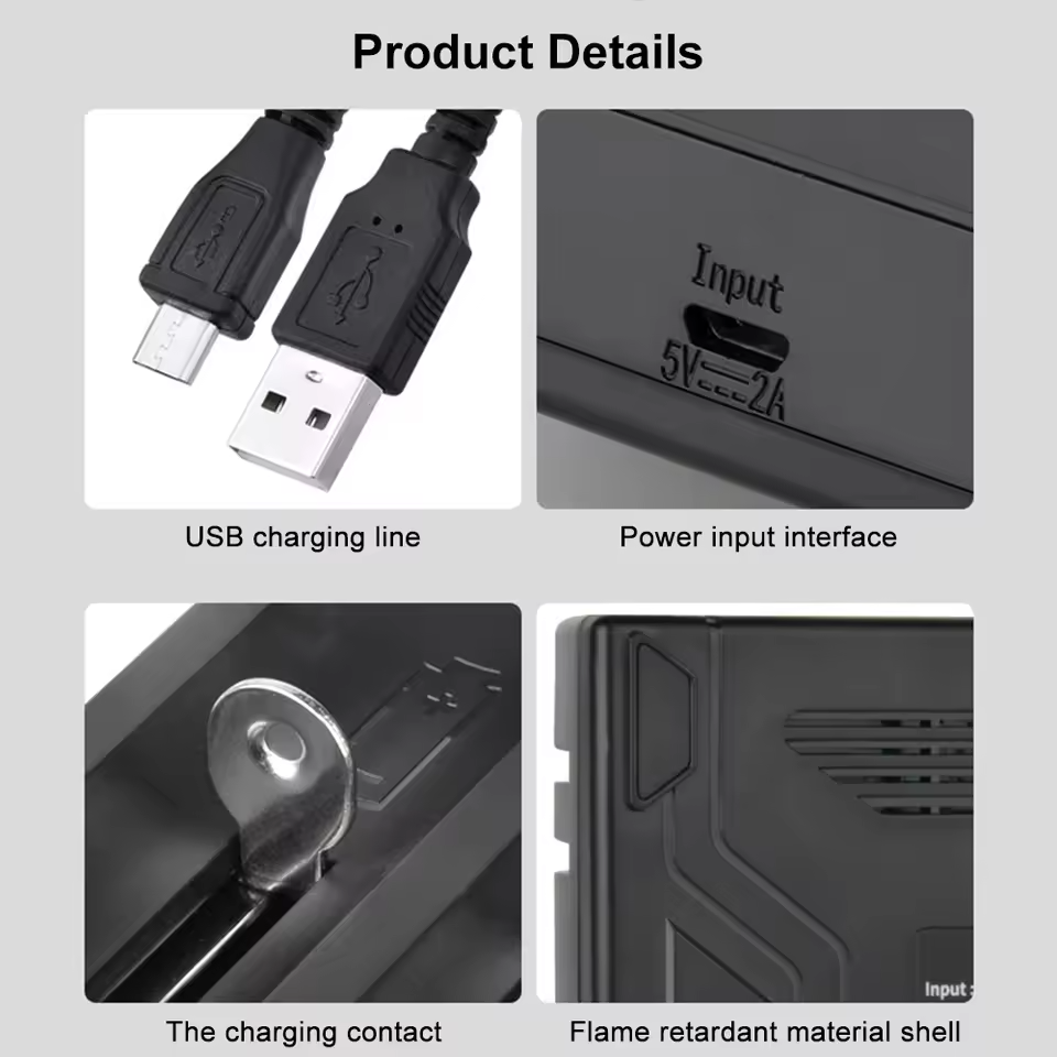 4 Slot Universal Battery Charger With LCD - 18650 Compatible