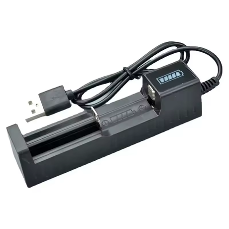 18650 Battery Charger 1-Slot Universal USB Smart Charger