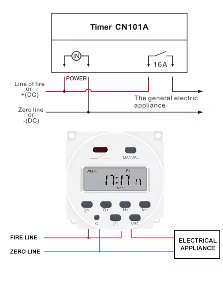 5V Programmable Timer Relay 1-168 Hours (1 week max)