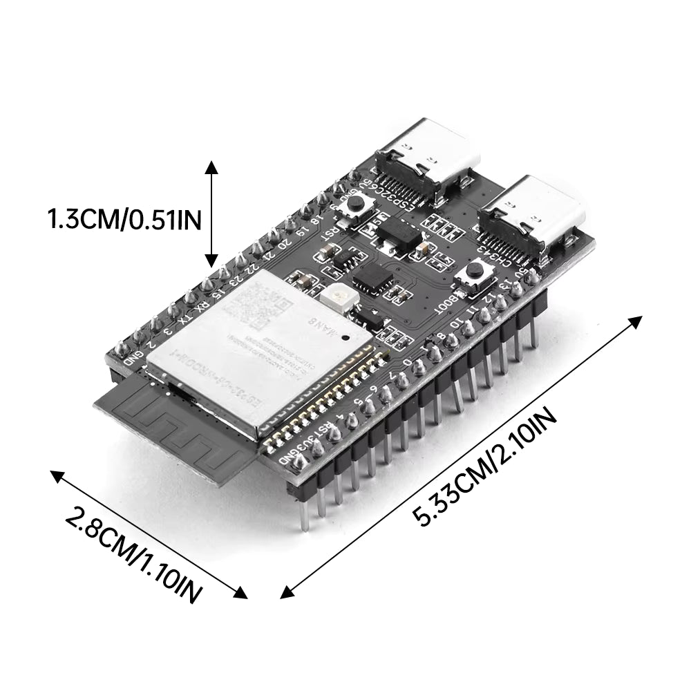 ESP32-C6 Development Board Dimensions