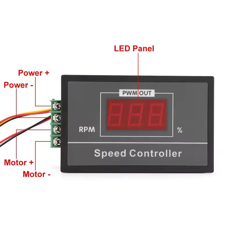 PWM DC Motor Speed Controller with Digital Display 6V-60V 30A