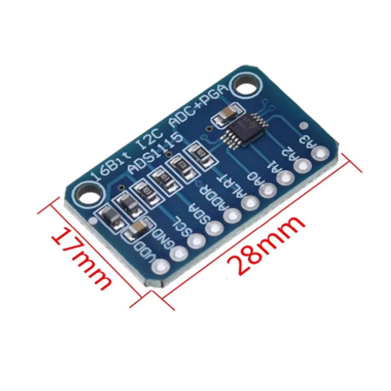ADS1115 ADC 4 Channel Pro Gain Amplifier Dimensions