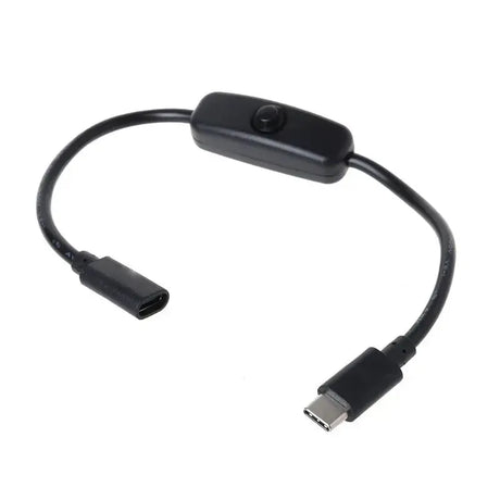 USB Type-C Male to Female ON/OFF Switch Power Control Cable