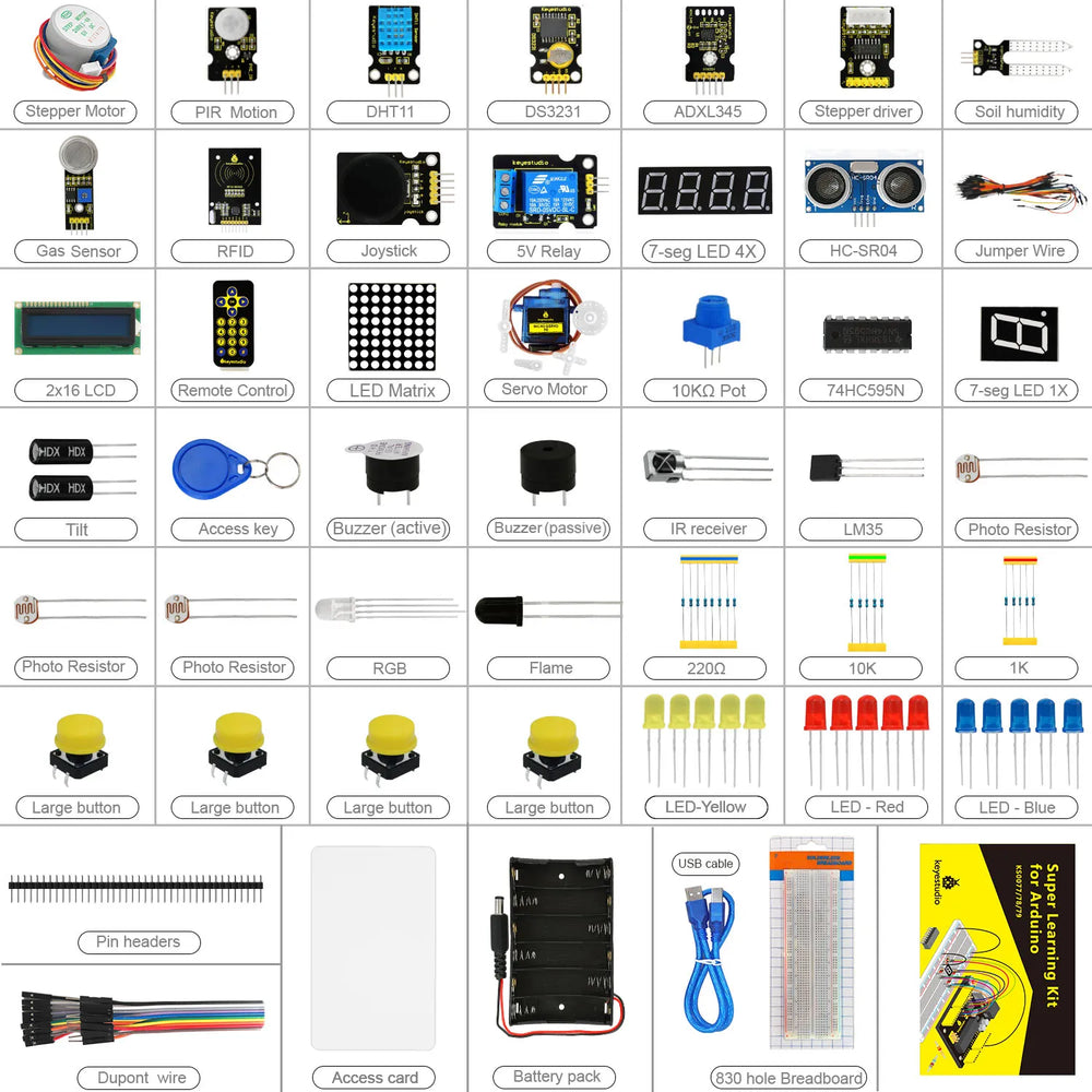 Keyestudio Super Learning Kit for Arduino - Programming Education Kit