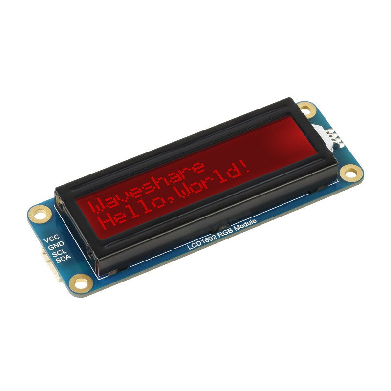 1602 LCD Display RGB Backlight 16x2 - I2C 3.3V/5V
