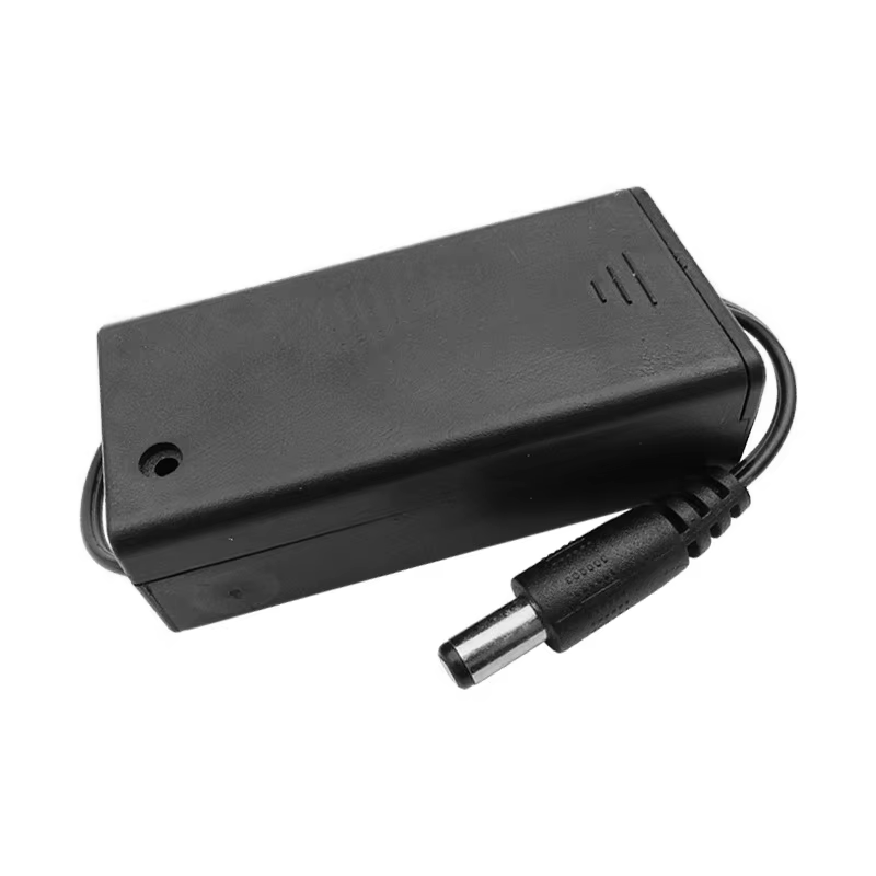 9V Battery Holder Case With DC 5.5mm × 2.1mm Plug & ON / OFF Switch