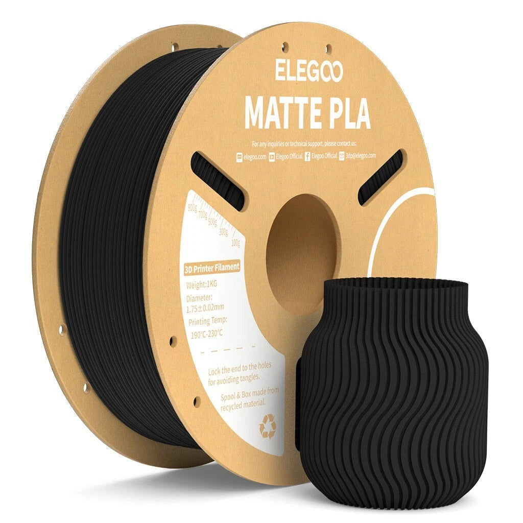 Elegoo Matte PLA Black 1.75mm 1kg
