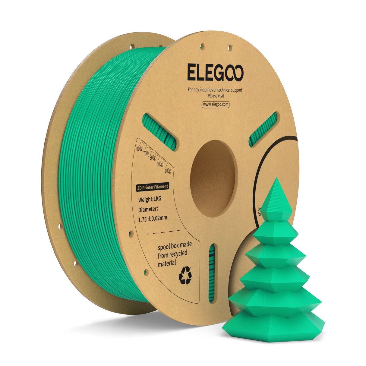 Elegoo PLA+ Sea Green 1.75mm 1kg