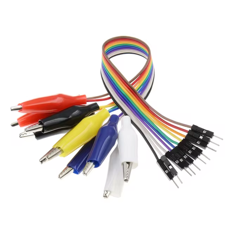 Alligator Clips To Male Jumper Wire