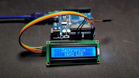 16X2 (1602) LCD Display + Arduino Uno
