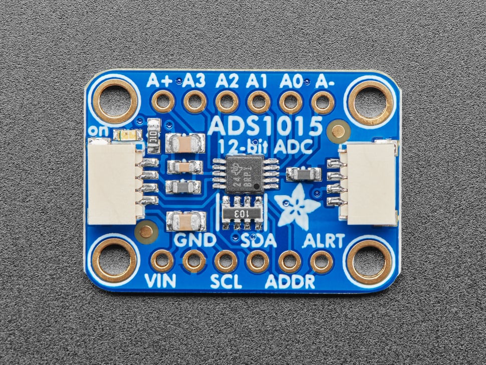 Adafruit ADS1015 12-Bit ADC - 4 Channel with Programmable Gain Amplifier - STEMMA QT / Qwiic