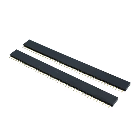 10 Pack 40 Pin Female Header 2.54mm Single Row