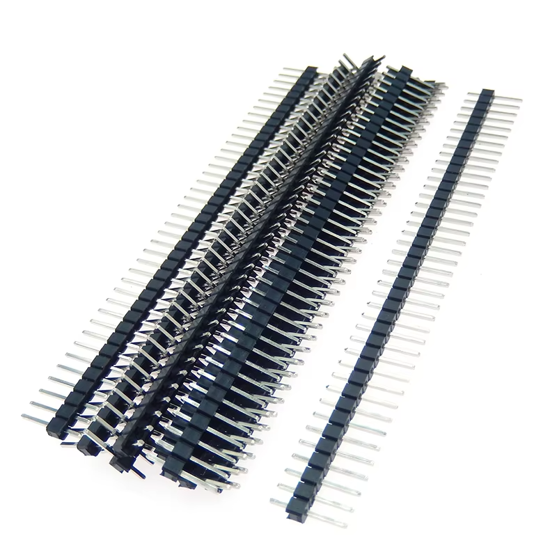 10 Pack Male Pin Headers 2.54mm (1×40)