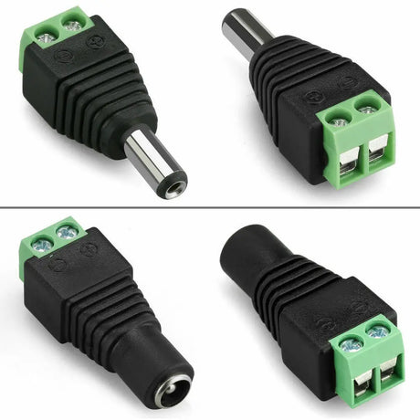 12V DC Power CCTV Camera Connector Adapter Pairs