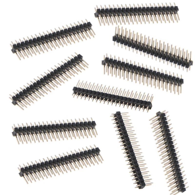 10 Pack 20×2 Pin Male Header 2.54mm - (2×20)