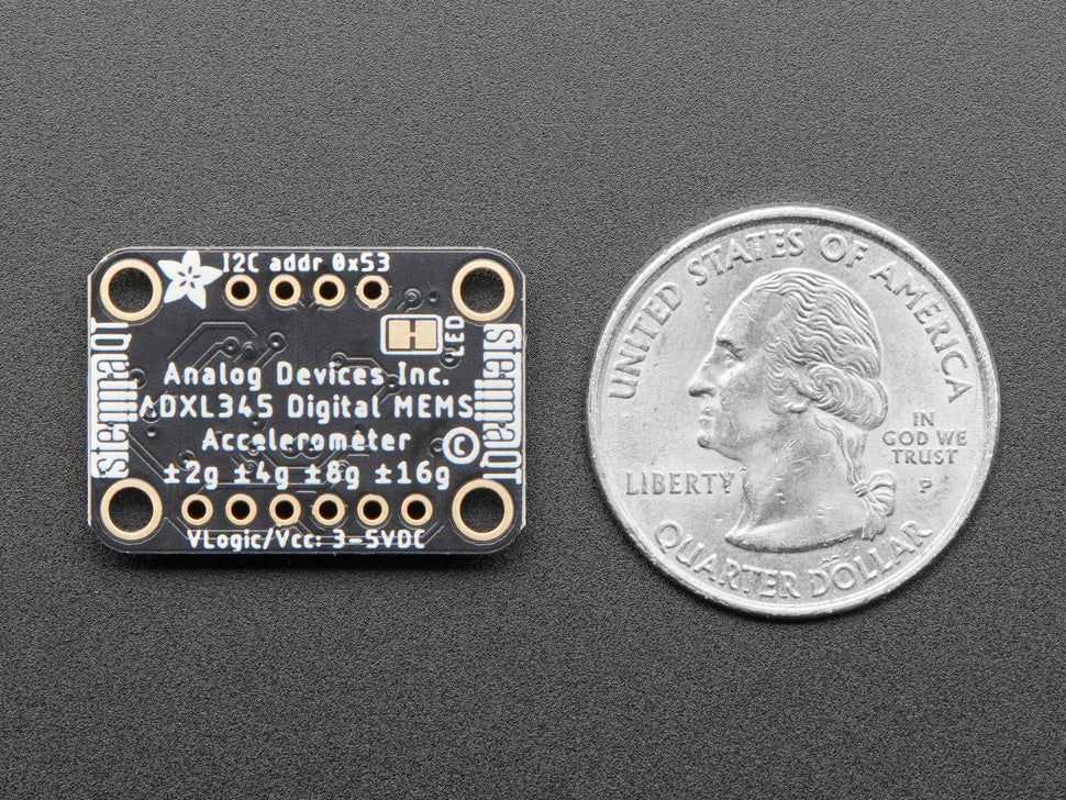ADXL345 - Triple-Axis Accelerometer (+-2g/4g/8g/16g) w/ I2C/SPI - STEMMA QT / Qwiic