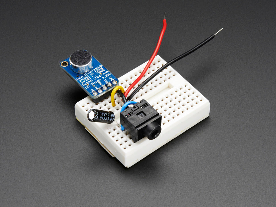 Adafruit Electret Microphone Amplifier - MAX9814 with Auto Gain Control