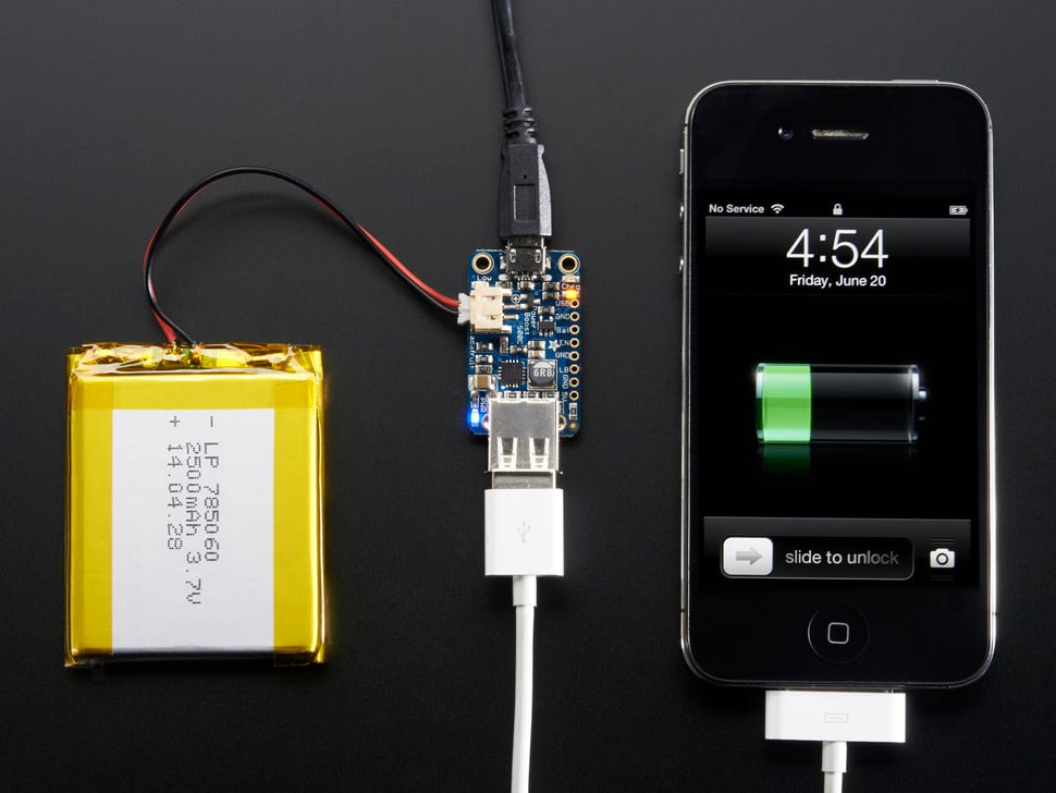 Adafruit PowerBoost 500 Charger - Rechargeable 5V Lipo USB Boost @ 500mA+