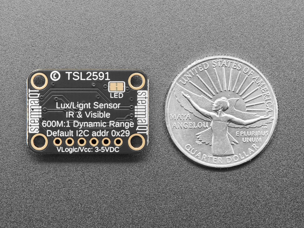Adafruit TSL2591 High Dynamic Range Digital Light Sensor - STEMMA QT
