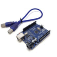 Arduino Uno USB B Compatible Development Board with Blue Cable