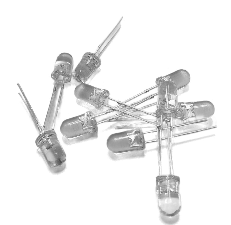 5mm Basic LED White 10PCS Pack