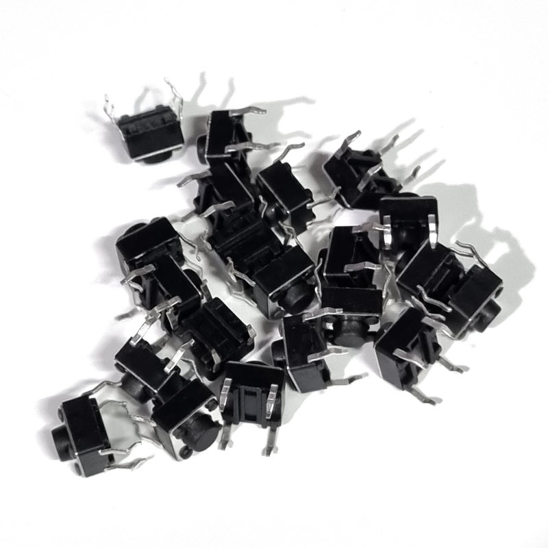 10 Pack 6x6x5mm Momentary Tactile Push Button Switch (4 Pin)