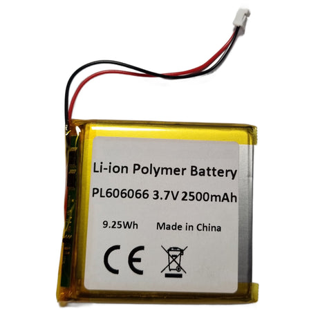 3.7V 2500mAh LiPo Battery – Lithium Polymer PL606066