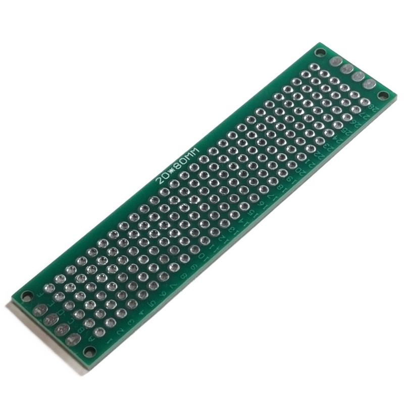 Copper Prototype Perfboard - 2x8cm