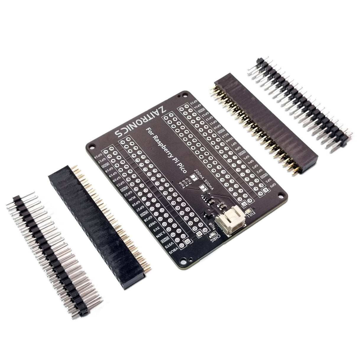 Raspberry Pi Pico Expansion Shield - 3.7V LiPo Charging Support