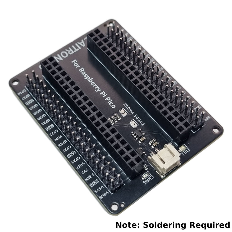 Raspberry Pi Pico Expansion Shield - 3.7V LiPo Charging Support