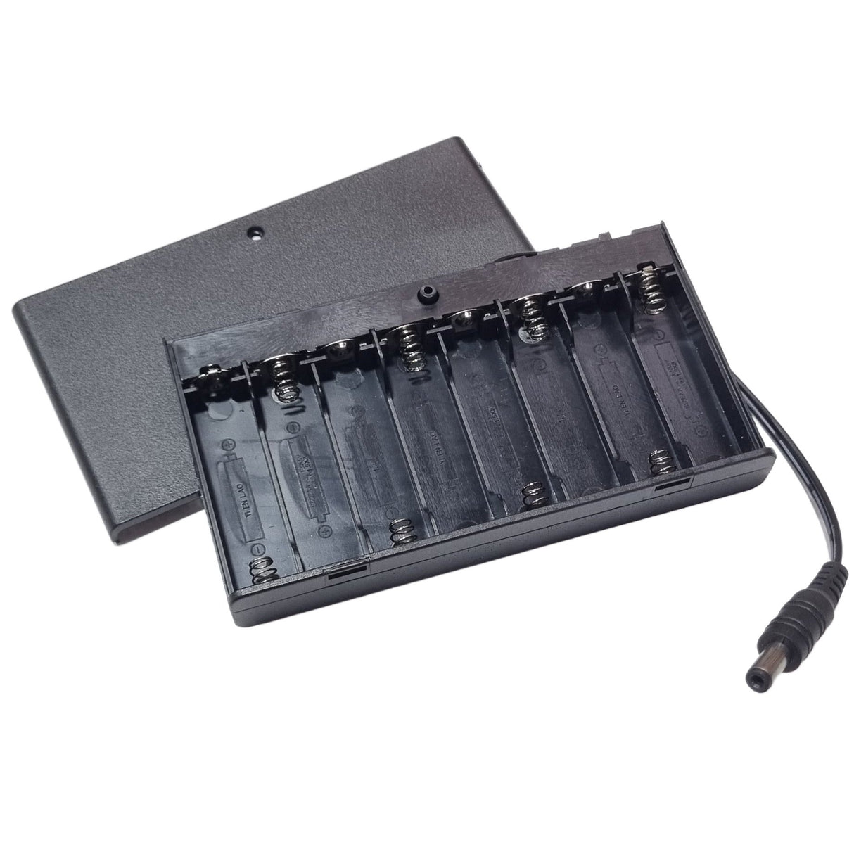 8 × AA Battery Holder Case With ON/ OFF Switch & 2.1mm DC Plug - 12V output