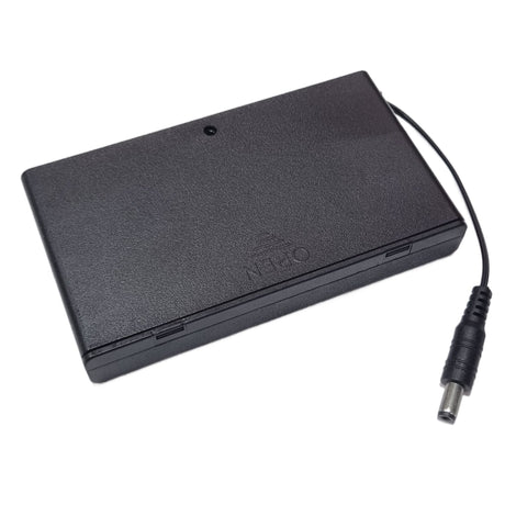8 × AA Battery Holder Case With ON/ OFF Switch & 2.1mm DC Plug - 12V output