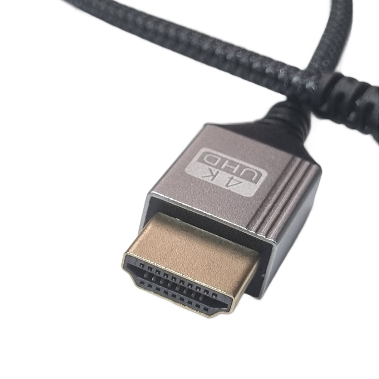 4K Micro HDMI to Standard HDMI 2.0 Braided Cable for Raspberry Pi 4 & 5 - 0.3m