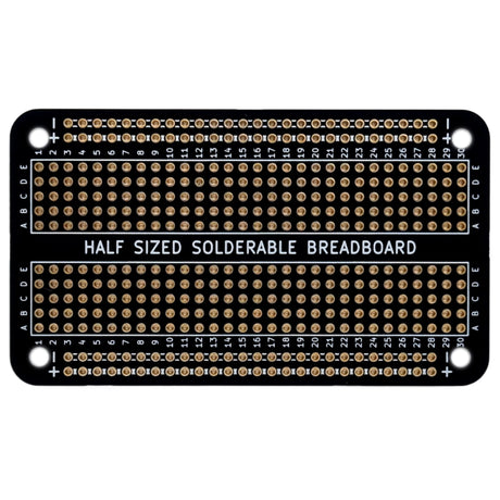 Half Sized Solderable Breadboard - 30 Rows